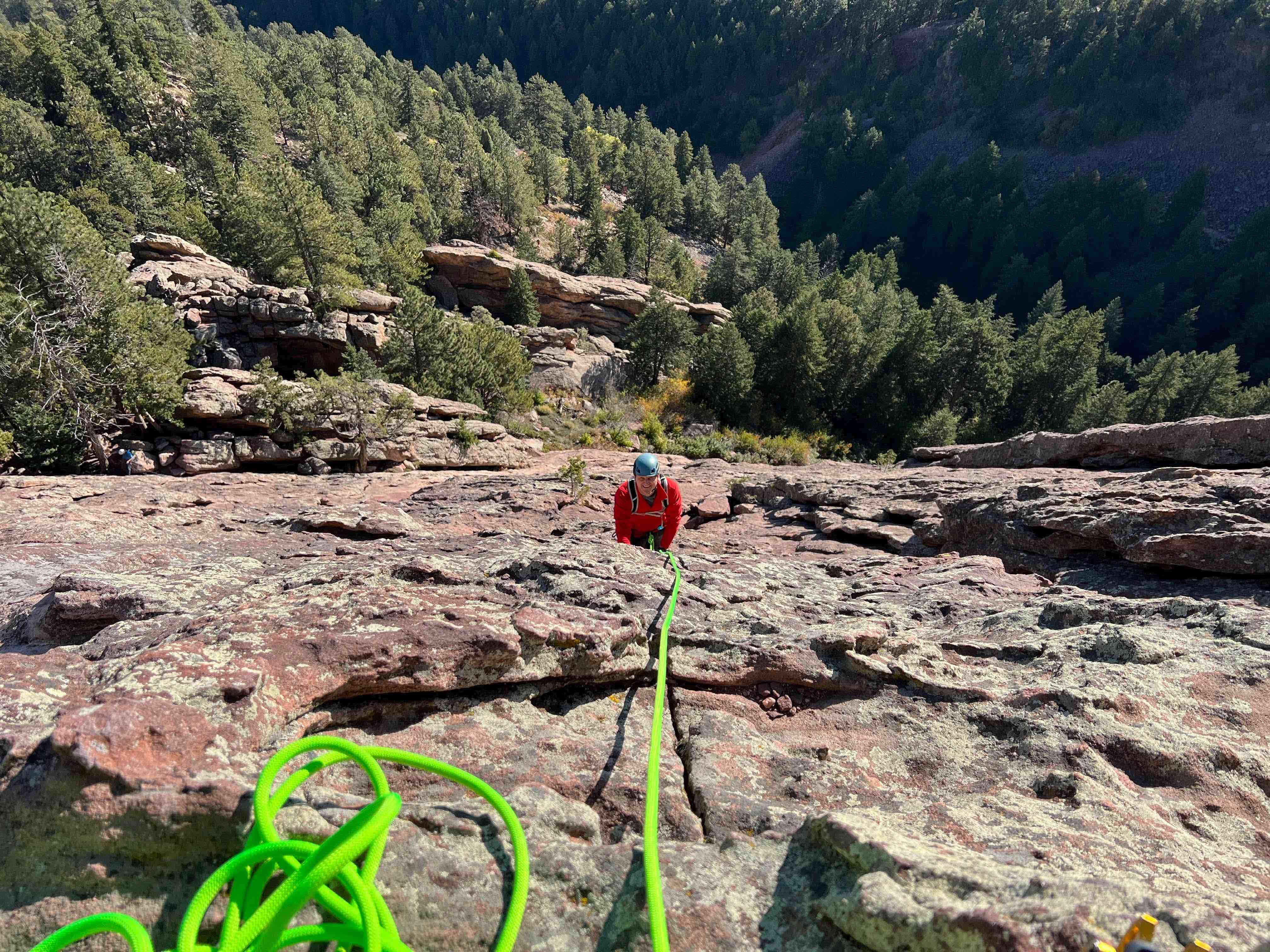 Climbing Flatiron in Boulder, CO